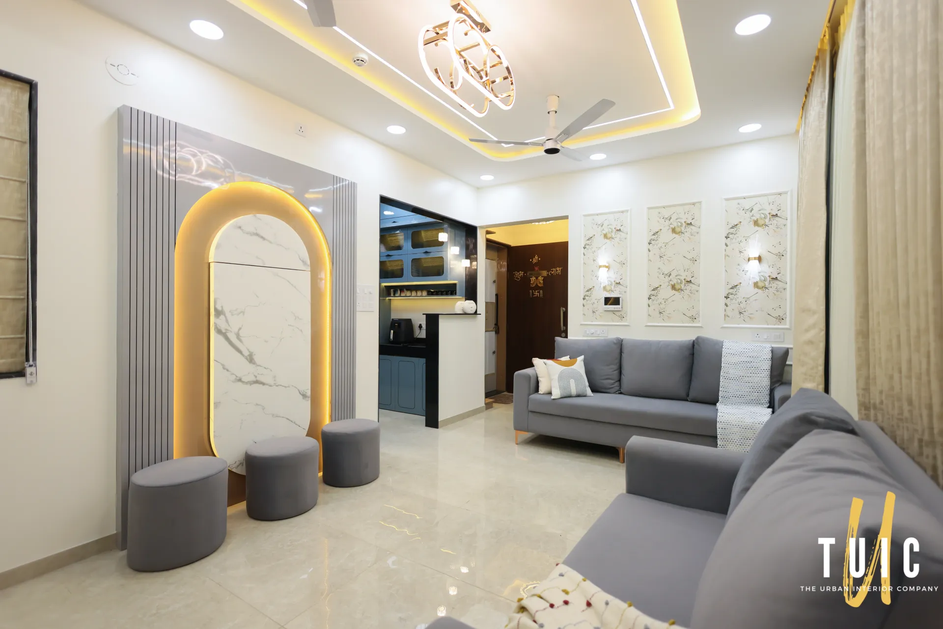Entrance Foyer — Marble Archway