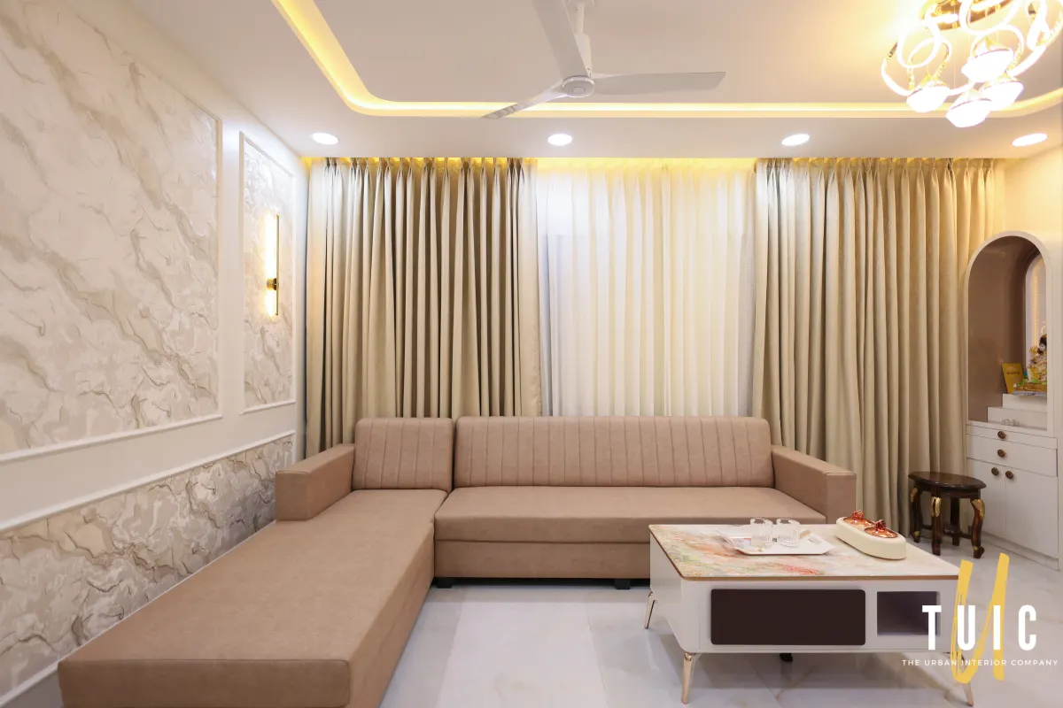 Living Room — Floral Wall Panels