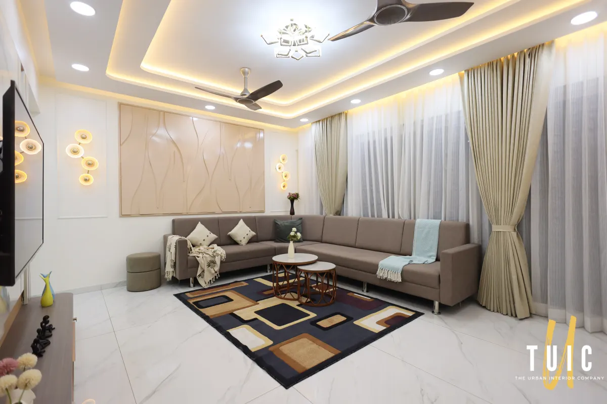 Living Room — Sculpted Wall Panel