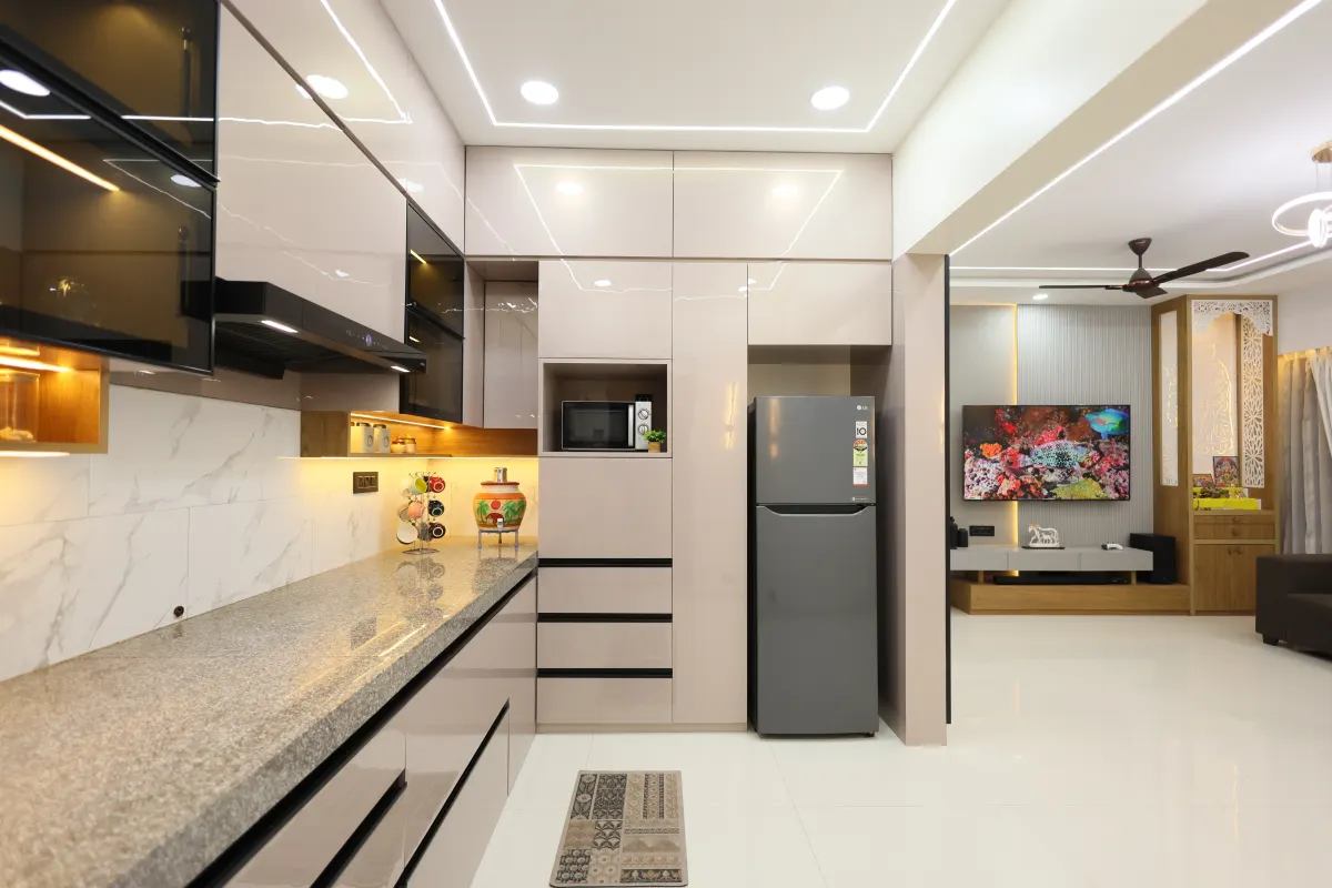 Open Kitchen & Living